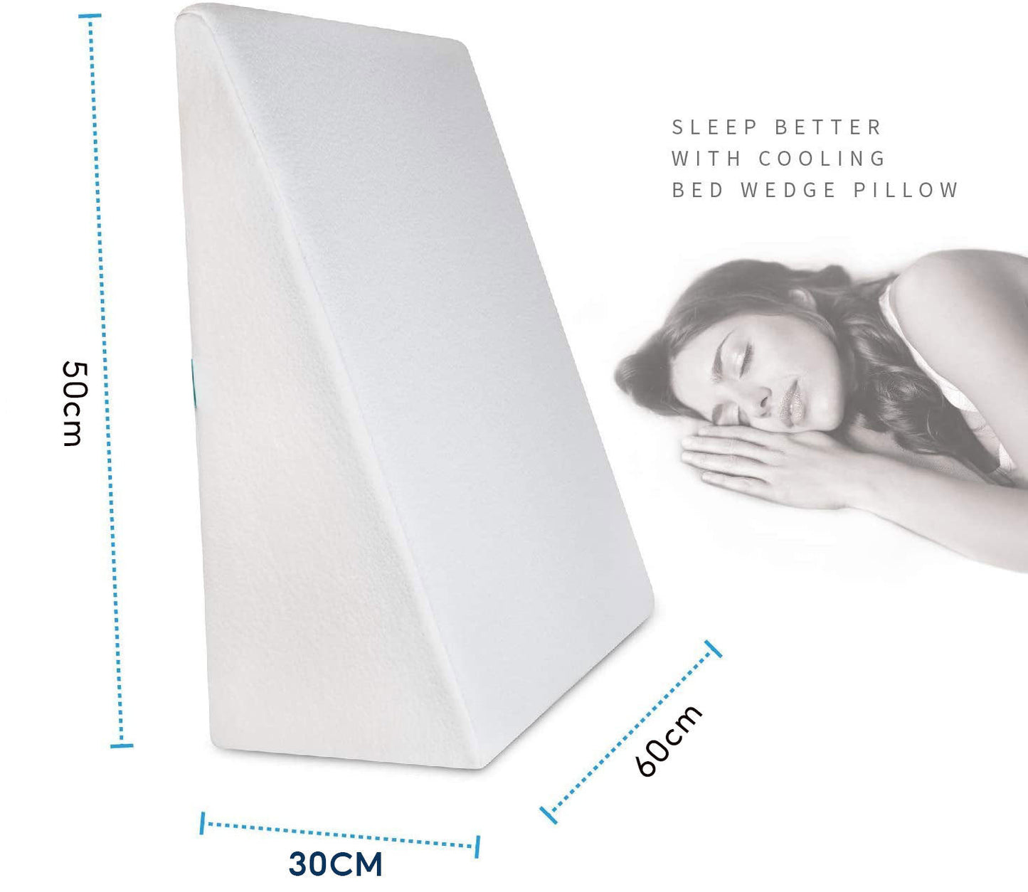 Coussin en Forme de Cale pour Dormir en Position Verticale