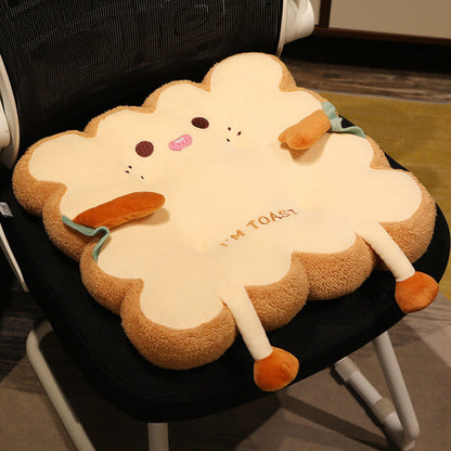 Coussin en peluche Toast mignon