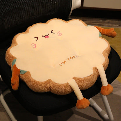 Coussin en peluche Toast mignon