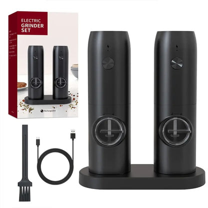 Electric Salt & Pepper Grinder Set