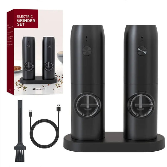 Electric Salt & Pepper Grinder Set