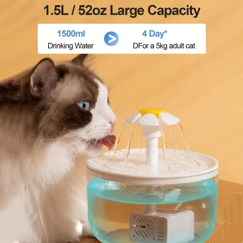 Fountain Flower Cat Drinking Machine