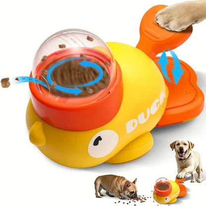 Interactive Press Dog Snack Dispenser Toy