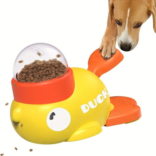 Interactive Press Dog Snack Dispenser Toy