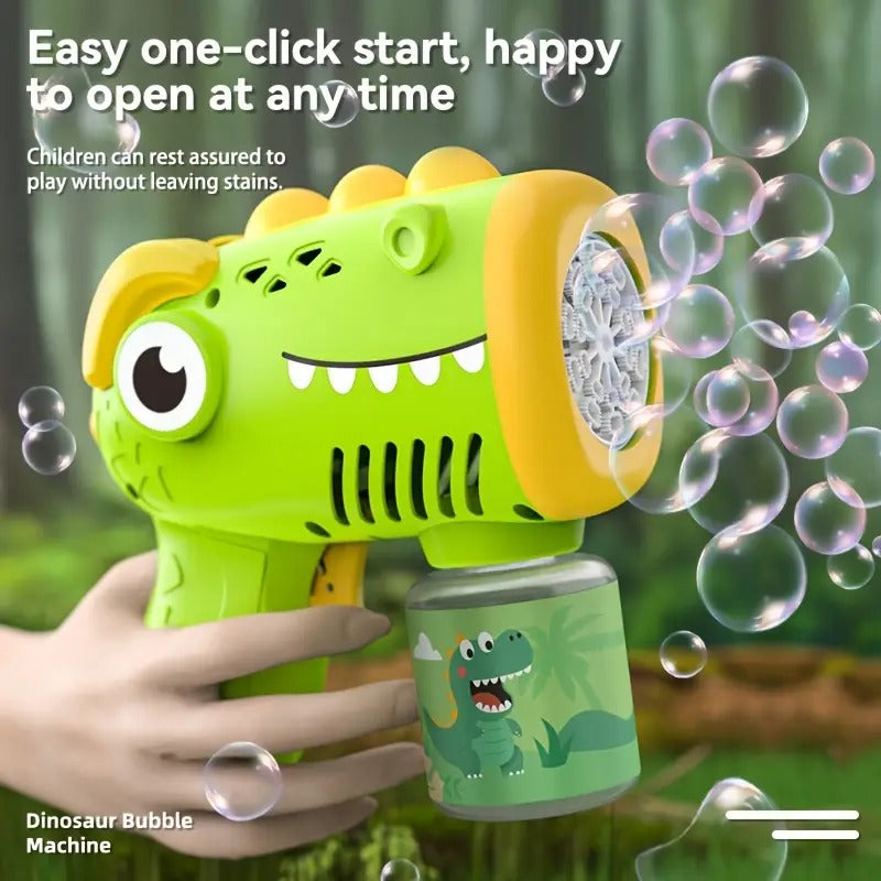 Dinosaur Electric Bubble Gun