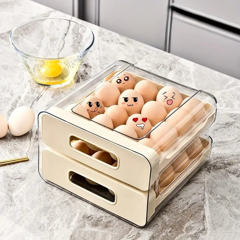 Egg Storage Box with Drawer