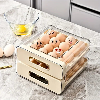 Egg Storage Box with Drawer