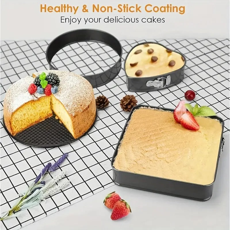 3 Styles Set Baking Tray Cake Mold