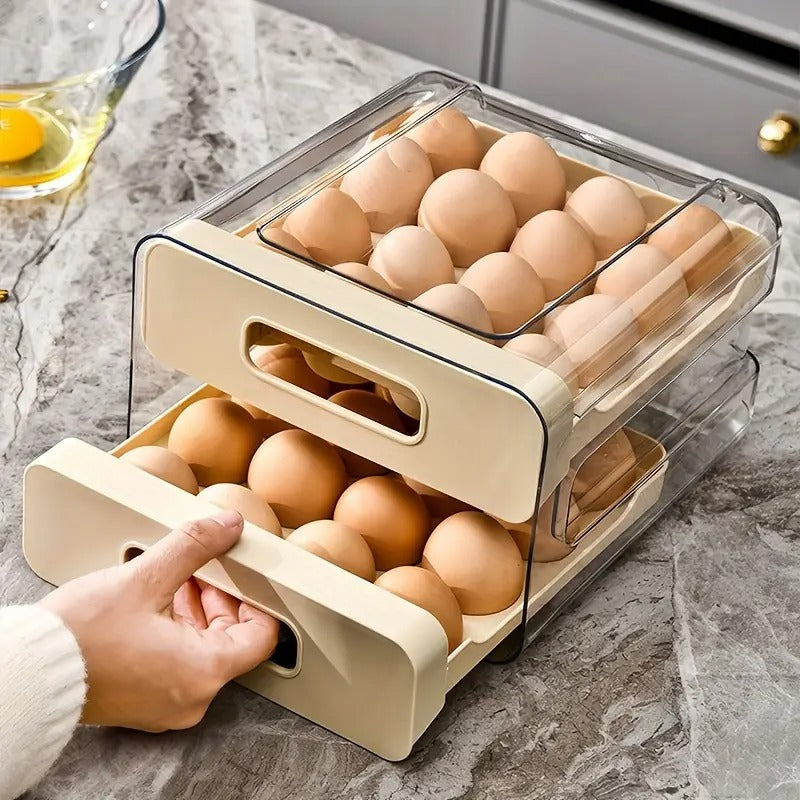Egg Storage Box with Drawer