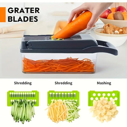 16-in-1 Manual Vegetable Chopper