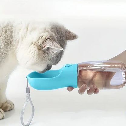 Portable Pet Water Bottle with Food Container