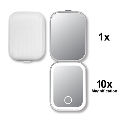 LED Double Sided Compact Mirror