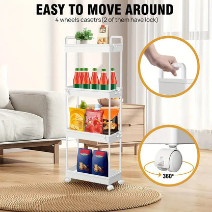 4-Tier Storage Trolley