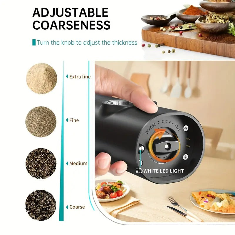 Electric Salt & Pepper Grinder Set