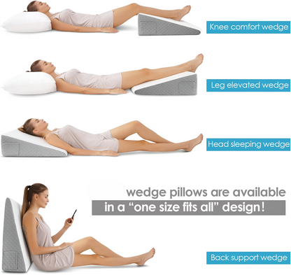 Oreiller en forme de coin pour le lit