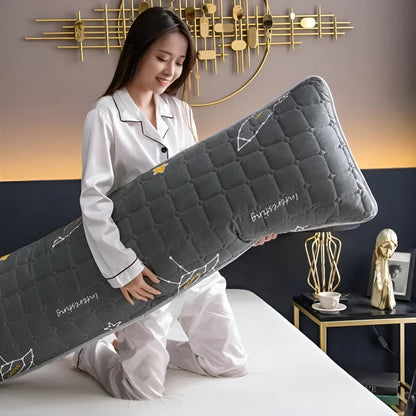 Housse de coussin longue pour lit double étanche